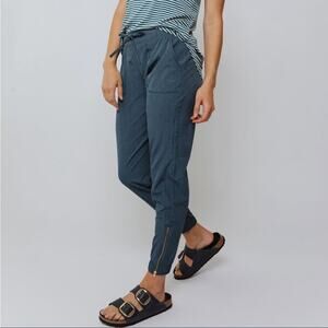 Albion | Women’s Dark Chambray Destination Joggers Pull-On Pant Ankle Zippers SP